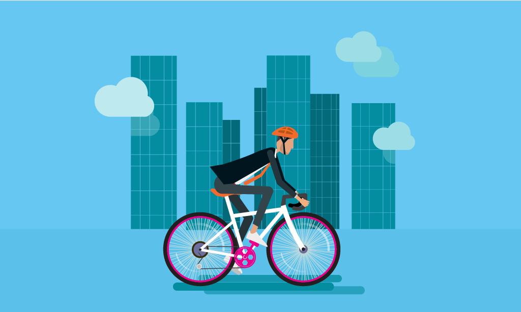 The benefits of cycling to work!